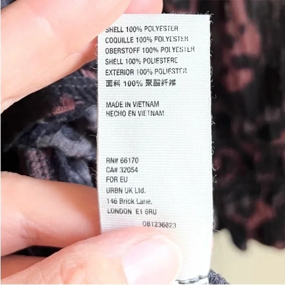 Free People Dark Romance Tunic in Dark Combo Size S - Picture 10 of 11